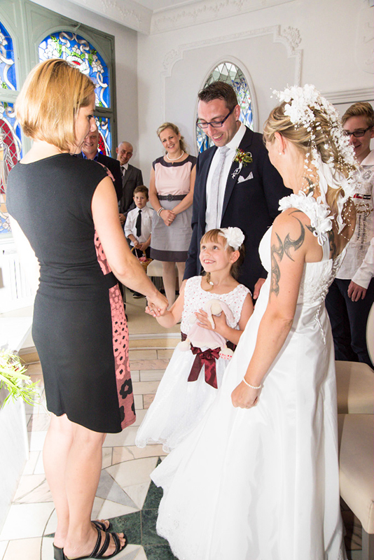 Hochzeit im Standesamt mit Familie